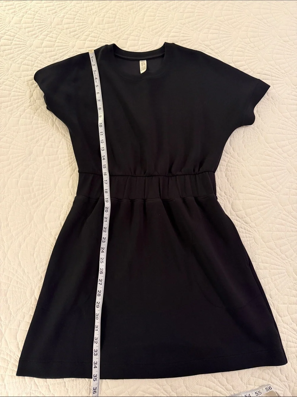SPANX Black Short-Sleeve Crewneck Mini Dress - Picture 5 of 10